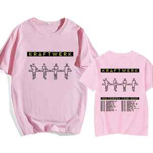 Camiseta de Manga Corta Extra Grande para Hombre, Diseño de Robot Pixelado, Cuello Redondo, Estilo Casual, Jersey Estampado, Algodón Ecológico - Product Image 1