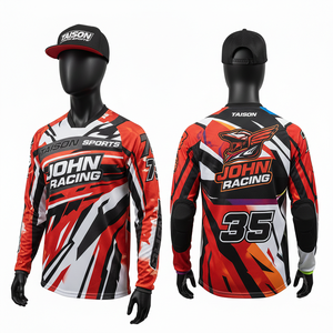 Maillot de course BMX pour hommes, 180 GSM, maille polyester respirante, vert fluo, bleu marine, design à panneaux blancs, sublimation, logo personnalisé - Product Image 4