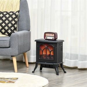 Caminetto Elettrico da 17 Pollici, 750W/1500W, Effetto Fiamma LED, Stile Moderno, Materiale Acciaio e Vetro, per Uso Domestico e Alberghiero - Product Image 2