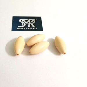 Perles ovales en résine crème de luxe pour la fabrication de bijoux DIY, colliers et bracelets faits à la main, fournitures d'artisanat, finition lisse, écologiques, en vrac - Product Image 2