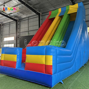 Parque acuático para niños al aire libre rojo y azul Castillo hinchable Juegos inflables Tobogán - Product Image 4