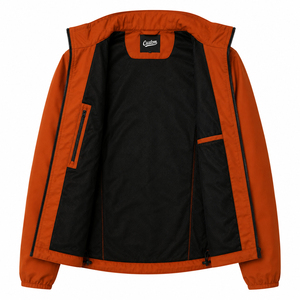 Chaqueta con Capucha Personalizada Unisex de Tejido Softshell, Impermeable, Cortavientos, para Exteriores, Táctica, de Trabajo, OEM, ODM, Lisa, Teñida, con Cremallera Frontal - Product Image 2