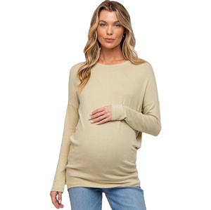 OEM Manufacturer's Latest Eco-Friendly Breathable Cotton Slim Fit Maternity T-Shirts for Women Custom Printed Button Applique - Product Image 4