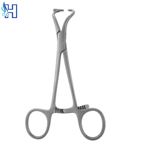 Orthopedic Bone Forceps 5.5 Inch Curved Surgical Stainless Steel Manual Reusable Plate Holding <b>Drill</b> <b>Guide</b> - Product Image 3