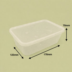 Contenedor de Alimentos de PP para Microondas de 1000 ml con Tapa, Desechable, Apto para Congelador, Biodegradable, Compostable, Reciclable y Ecológico - Product Image 5