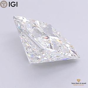 Diamant cultivé en laboratoire CVD de couleur E, clarté VVS1, 4,01 carats, pour pendentif d'élégance classique, forme princesse, certifié IGI - Product Image 4