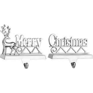 Soporte Metálico para Calcetines de Navidad, Colgador de Calcetines para Chimenea con Diseño de Estrella Brillante, Les Deseamos una Feliz Navidad - Product Image 5
