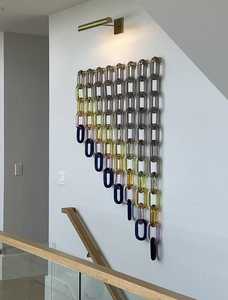 Rideau de séparation de pièce en chaîne de maillons acryliques suspendus, en résine plastique colorée, pour fenêtre, cloison, écran décoratif d'intérieur - Product Image 5