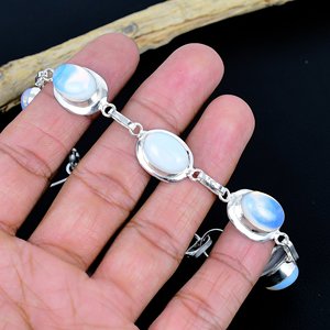 Handmade Moonstone <b>Bracelet</b>, Handmade Antique Style,Handmade Adjustable Design - Product Image 3