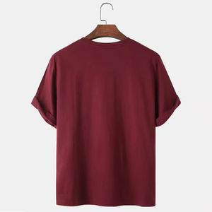 T-shirts pour hommes personnalisés en coton biologique 100% tricoté à col rond, sans minimum de commande, grandes tailles, respirants, imprimés numériquement avec votre logo - Product Image 2