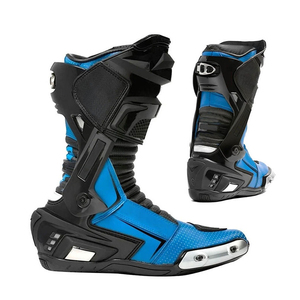 Bottes de motocross pour hommes 2026, chaussures de moto en cuir respirantes à séchage rapide, personnalisables OEM, vente en gros, équipement de course moto - Product Image 1