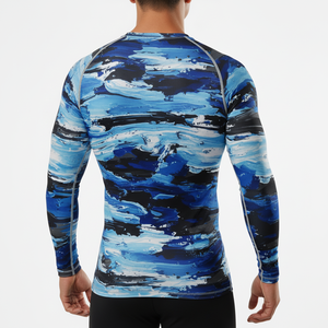 Rash Vest Surf <b>Shirt</b> Rush Guard Sun Protection Clothing Men's <b>Compression</b> <b>Shirts</b> Rash guard Men Rash Guards - Product Image 4
