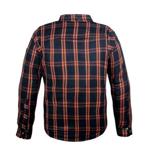 Chemise en flanelle pour homme, style workwear, polyester/coton, motif uni, doublée, col montant, formelle, pour acheteurs OEM en gros, collection printemps - Product Image 6