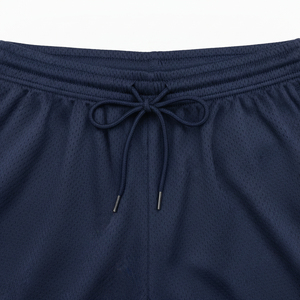 Pantalones Cortos Deportivos para Hombre, Diseño Personalizado, Color Azul Marino, Secado Rápido, Cintura con Cordón Ajustable, Impresión de Logotipo Lateral, Tela Premium, ODM - Product Image 3