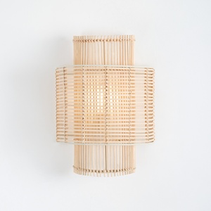 Decorative lampshade for wall mounting newest design rattan <b>sconces</b> good deal <b>light</b> <b>sconce</b> - Product Image 2