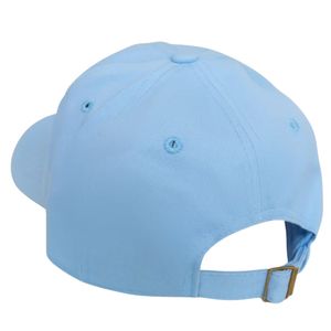 หมวกแก๊ปสีน้ำเงิน Jack and Jill พร้อมป้ายเชนิลล์ปักลาย หมวกเบสบอลแบบปรับได้ สไตล์ลำลอง ยูนิเซ็กส์ ผ้าฝ้ายพรีเมียม - Product Image 2