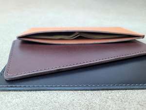 Portefeuille de budget en cuir véritable avec enveloppes à monnaie, vente directe usine, logo personnalisé, porte-monnaie minimaliste LCE-0009 - Product Image 2