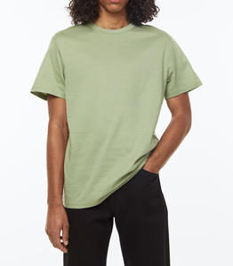 เสื้อยืดผู้ชายผ้าฝ้าย 100% สวมใส่สบาย ทรงหลวม พิมพ์ลายโลโก้ตามสั่ง เนื้อผ้าหนา 400GSM ระบายอากาศได้ดี - Product Image 6