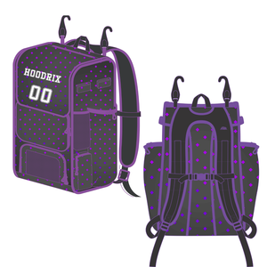 Mochila deportiva premium para béisbol con diseño personalizado, bolsillos para bates, almacenamiento para tacos y correas de hombro acolchadas y transpirables - Product Image 2