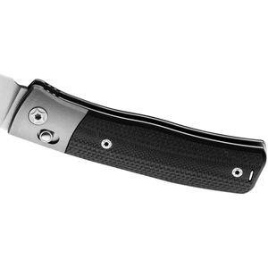 Navajas Plegables Negras y Plateadas con Empuñadura Texturizada de Metal, Hoja de Borde Liso y Clip de Transporte para Tareas Diarias - Product Image 5