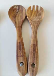 Wooden <b>Spoons</b> Set 1 Piece Hand <b>Carved</b> Natural Finish Food Safe Dishwasher & Microwave Safe Kitchen <b>Tools</b> - Product Image 3