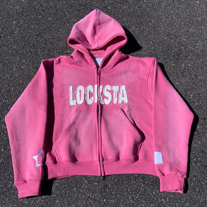 Conjunto de Sudadera con Capucha y Cremallera Completa Personalizada y Pantalones Cargo Acampanados de Felpa de Algodón Premium, Estilo Casual Urbano, con Logotipo Personalizado y Marca Privada - Product Image 4