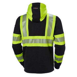 Vêtements de sécurité pour hommes en polaire polyester avec doublure en polyester, vêtements de sécurité haute visibilité, sweats à capuche imperméables en polyester - Product Image 2