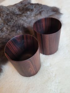Verre à boire en bois naturel, gobelet en bois artisanal de qualité supérieure, écologique, réutilisable, vaisselle de cuisine, articles de table, cadeau - Product Image 4