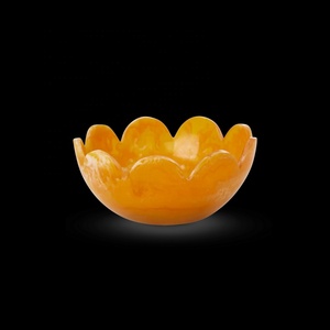 Bol en résine polie brillante, motif tourbillon coloré, écologique, durable, vaisselle moderne pour la décoration de table, fête de Noël, repas - Product Image 6