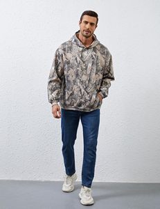 Sudadera con Capucha de Felpa Gruesa de 320 g/m², Sudaderas Personalizadas con Hombros Caídos, Sin Cordones, Sudaderas Extra Grandes para Hombre - Product Image 2