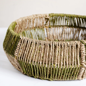 Panier Cadeau Décoratif Rond en Jonc de Mer Chic, Panier de Rangement Tressé pour l'Aïd et le Ramadan, Vente en Gros, Origine Vietnam - Product Image 3