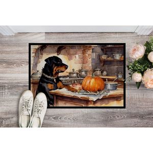 ร็อทไวเลอร์พรมเช็ดเท้าฟักทอง24H x 36W, พรมเช็ดเท้ากันลื่นในร่มกลางแจ้ง - Product Image 2