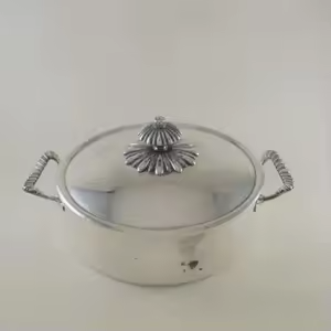 <b>Copper</b> Made Roasting <b>Pan</b> With Stainless Steel Handles And Grapevine Lid Vintage Design Oven Safe Cookware <b>Set</b> - Product Image 4