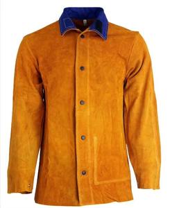 Vêtements de soudage en cuir de vachette, veste de sécurité pour soudeurs, vêtements de travail 100% pour le soudage - Product Image 3