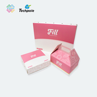Boîtes à biscuits en carton de qualité alimentaire personnalisées avec logo Laminage mat de matériaux recyclés pour les emballages de boulangerie pour sushis