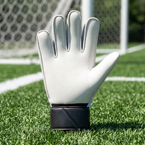 Gants de gardien de but de football professionnels personnalisables, paume avant en latex allemand de 4 mm, dos en latex gaufré, sangle en latex - Product Image 3