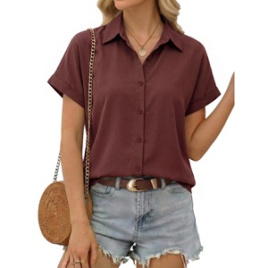 เสื้อเชิ้ตลำลองผู้หญิง – ดีไซน์เก๋ไก๋ สัมผัสนุ่ม สวมใส่สบาย คอปกพับได้ แขนสั้น ระบายอากาศได้ดี เป็นมิตรต่อสิ่งแวดล้อม ผลิตจากผ้าถัก BD - Product Image 6
