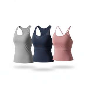 Leggings de Yoga de Alta Calidad con Cintura Elástica, Sujetador Incorporado, Diseño de Espalda Cruzada, Personalizables, de Nailon - Product Image 6