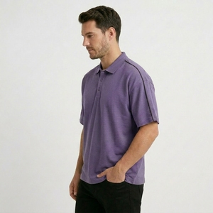 Polo <b>Shirt</b> Men Oversized Casual Loose Fit Baggy Short Sleeve Collar Cotton Summer Street Wear - Product Image 4