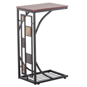 Tavolino da Salotto con Vassoio Portaoggetti, Supporto per Divano e Consolle con Vassoio per TV e Snack - Product Image 1