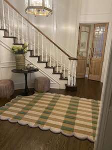 Alfombra personalizada de lujo muy esperada, uso doméstico moderno, Diseño Artesanal de lana, bordado a mano, suministro directo de fábrica - Product Image 2