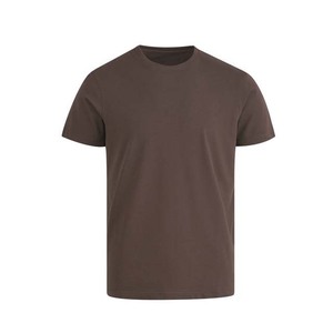 T-shirt décontracté pour homme, vert olive, manches courtes, coupe classique, col rond, jersey en coton, poche sur le devant - Product Image 2