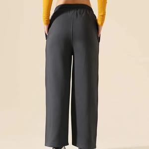 Pantalons stretch confortables pour femmes, fournisseur de logos personnalisés, pantalons formels noirs classiques pour femmes, vente en gros - Product Image 2