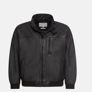 Veste en cuir pour homme de qualité supérieure, service OEM, prix de gros, veste en cuir véritable à fermeture éclair, best-seller - Product Image 5