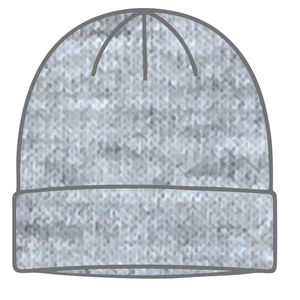 Gorro de Punto Gris Jaspeado para Mujer, Estilo Casual y Elegante, para Hermandades Universitarias, en Rosa y Verde - Product Image 6