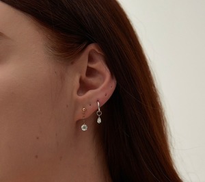 14K แข็งทองแล็ปต่างหูเพชรลอยต่างหูเสน่ห์การเชื่อมโยงโซ่ห้อยเครื่องประดับหรูหราเรียบง่ายปาร์ตี้ผู้หญิงของขวัญครบรอบ - Product Image 3