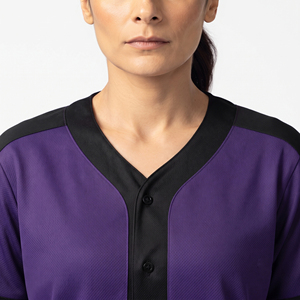 Maillot de baseball pour femmes, sublimation intégrale, 100% polyester, maillots de baseball pour femmes, vente en gros de maillots de baseball pour femmes - Product Image 5