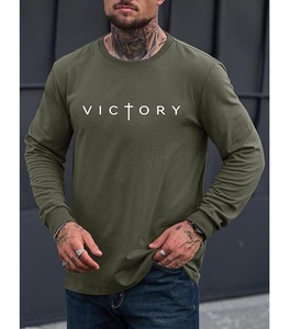 Best Selling Of OEM Service Casual Long Sleeve Neck Shoulder Slope Printed Comfortable Men's Cotton Sweatshirt From Bangladesh - Product Image 5