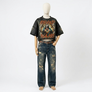 เสื้อยืดโอเวอร์ไซส์ลายกราฟิก Glory Custom ผ้าฝ้าย 100% เนื้อนุ่ม ระบายอากาศได้ดี ดีไซน์ใหม่ แขนสั้น สำหรับทุกเพศ - Product Image 6