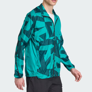Conjunto Deportivo Personalizado para Hombre de 2 Piezas, Chaqueta Cortavientos Larga Transpirable de Invierno, Pantalones Cortos de Poliéster - Product Image 2